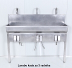 lavabo kada za 3 radnika