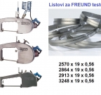 listovi za freund testere