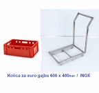 kolica sa ručkom , inox