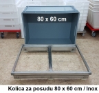 Kolica inox za posude